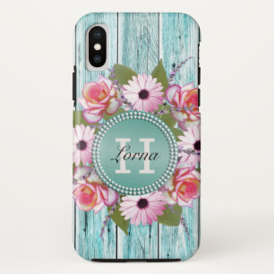 Case-Mate iPhone Case Pays Rustique PInk Flora Grange Bois Monogramme