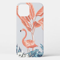 Paysage botanique vintage tropical, palmier rose