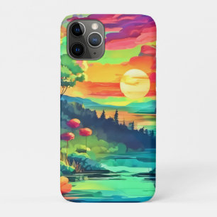 Case-Mate iPhone Case Paysage de l'Imaginaire au coucher du soleil