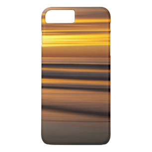 Coque iPhone 7 Plus Paysage marin abstrait au coucher du soleil, CA