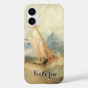Coques iPhone 16 Paysage maritime de navire ancien par Joseph Turne