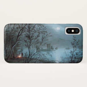 COQUE iPhone X PAYSAGE ROMANTIQUE NOCTURNE EN BLEU
