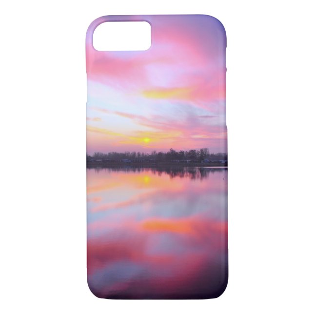 Coques Case-Mate iPhone Paysage rose pittoresque (Dos)