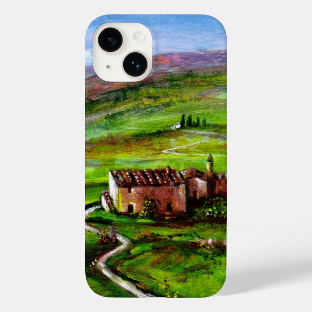COQUES Case-Mate iPhone PAYSAGE TOSCANE AUX COLLINES VERTES (Verso)