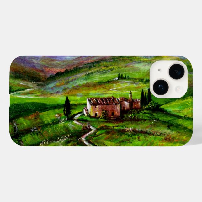 COQUES Case-Mate iPhone PAYSAGE TOSCANE AUX COLLINES VERTES (Verso (horizontal))