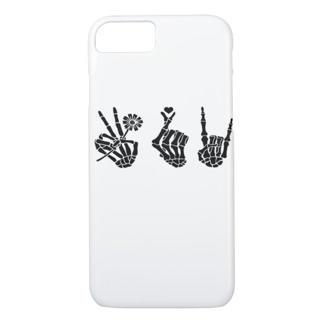 Coques Case-Mate iPhone Peace And Roll Skeleton Mains Classique (Dos)