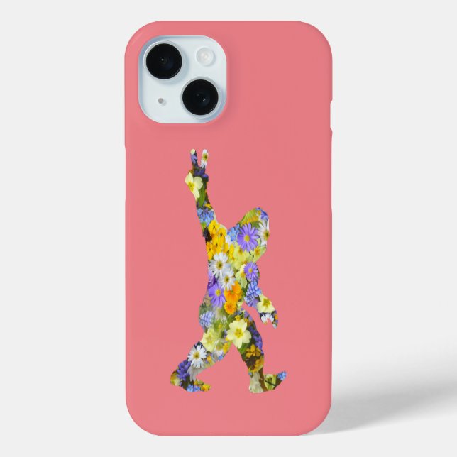 Coques Case-Mate iPhone Peace Love Floral Bigfoot (Verso)