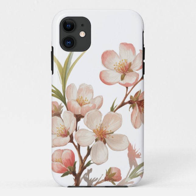 Coques Case-Mate iPhone Peach Blossom Botanical (Dos)