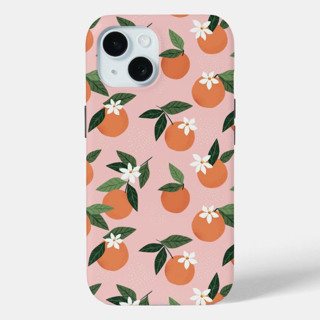 Coques Case-Mate iPhone Peach Orange Juice Motif (Verso)