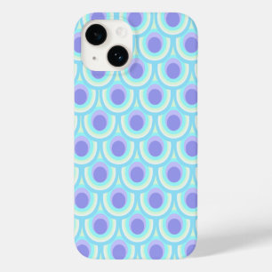 Coques Pour iPhone Peacock à motif violet bleu