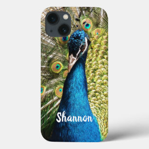 Case-Mate iPhone Case Peacock bleu brillant personnalisé