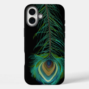 Coques iPhone 16 Plus Peacock Feather Vous Choisissez Couleur Arrière -