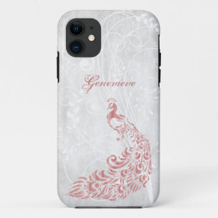 Case-Mate iPhone Case Peacock rose Personnalisé