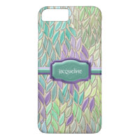 Peacock Verre de mer Mosaïque Plumes impressionnis