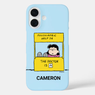 Coques iPhone 16 Peanuts | Lucy & the Doctor Is In