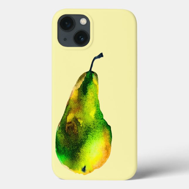 Coques Case-Mate iPhone Pear art mignon aquarelle fruit (Verso)