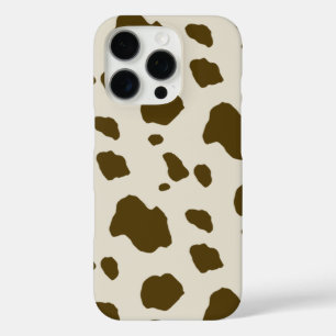 Coques iPhone 16 Pro Peau animale Zones Brown de vache