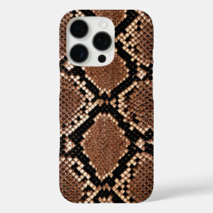 Coques iPhone 16 Pro Peau de serpent à crotale diamant