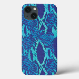 Case-Mate iPhone Case Peau de serpent en bleu