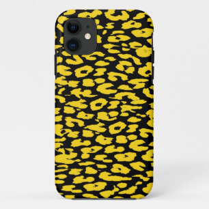 Case-Mate iPhone Case Peau Empreinte de léopard Jaune et Noire