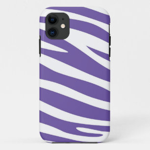 Coque Case-Mate Pour iPhone Peau poster de animal de Zèbre (Violet, Blanc)