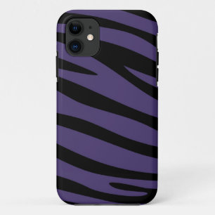 Etui iPhone Case-Mate Peau Poster de animal violet et noire de Zebra