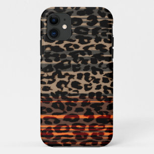Coques Pour iPhone Peau rétros 2 d'empreinte de léopard