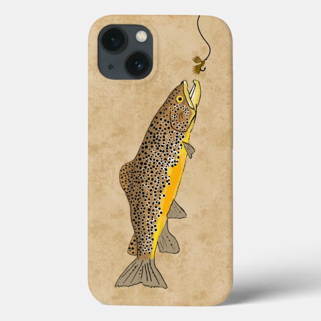 Coques Case-Mate iPhone Pêche à la mouche truite Brown (Verso)
