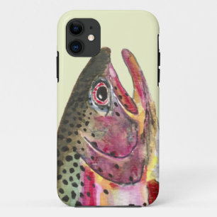 Coque iPhone 11 Pêche à la truite arc-en-ciel