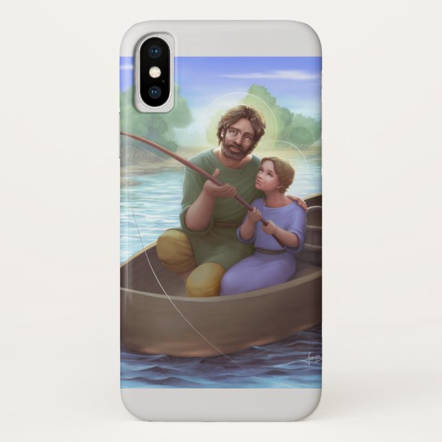 Coques Case-Mate iPhone Pêche avec Saint Joseph (Dos)