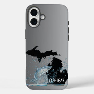 Coques iPhone 16 Plus Pêche Dans Le Michigan Big Fish