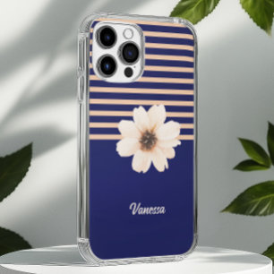 Coques iPhone 16 Pêche florale moderne
