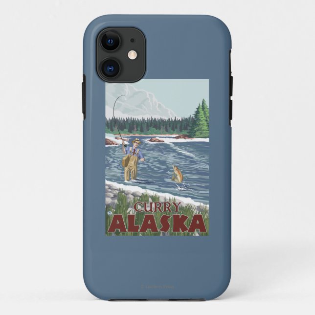 Coques Case-Mate iPhone Pêcheur de mouche - cari, Alaska (Dos)