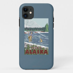Coque Case-Mate Pour iPhone Pêcheur de mouche - Sitka, Alaska
