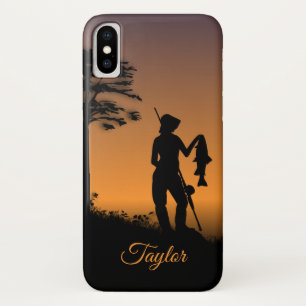 Case-Mate iPhone Case Pêcheuse féminine Texte personnalisé