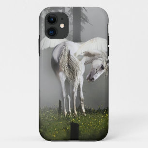 Coques Pour iPhone Pegasus blanc & Misty Forest Imaginaire Art