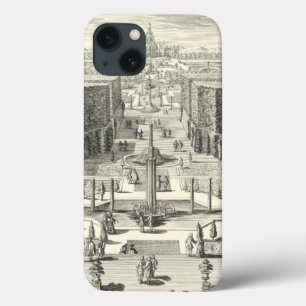 iPhone 13 Case Peinture à l'huile des Fontaines du Jardin de Vers