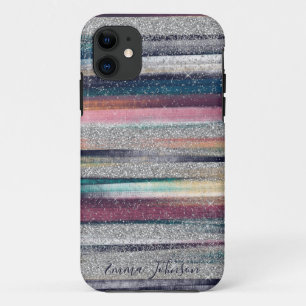 Case-Mate iPhone Case Peinture à pinceau de Parties scintillant dorée 