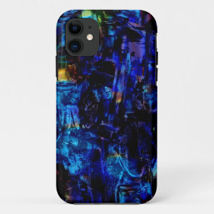 Coque Case-Mate Pour iPhone Peinture abstraite bleue 2