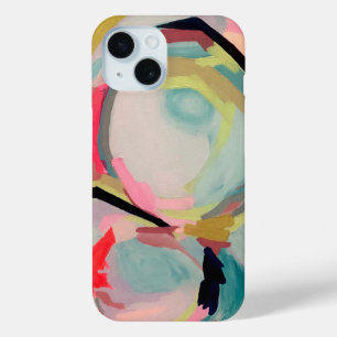 Coque Pour iPhone 15 Peinture Abstraite Fluro Acrylique