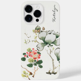 Coque Pour Pour iPhone 14 Pro Max Peinture artistique florale japonaise vintage bota