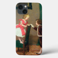 Peinture classique vintage d'enfants victoriens