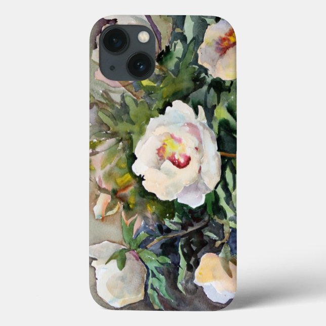 Coques Case-Mate iPhone Peinture d'aquarelle des belles fleurs (Verso)