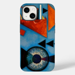 Coque Pour iPhone 14 Peinture d'art bleu orange Abstrait Kandinsky