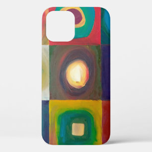 Case-Mate iPhone Case Peinture d'art moderne, moderne, abstrait, carré, 