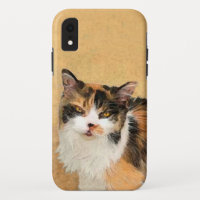 Peinture de chat Calico - Cute Original Cat Art