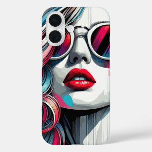 Coques iPhone 16 Peinture de fille élégante Art