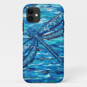 Coques Pour iPhone Peinture de libellules bleues