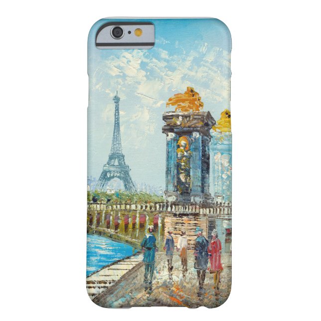 Coques Case-Mate iPhone Peinture de scène de Tour Eiffel de Paris (Dos)