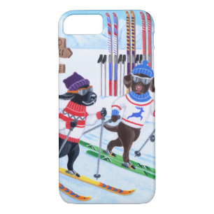 Case-Mate iPhone Case Peinture de ski nordique de Labradors